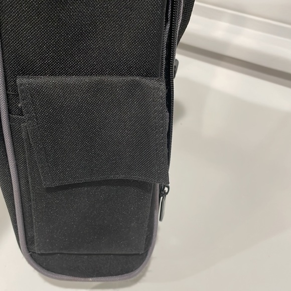 Black and grey canvas messenger bag. NWT - Picture 7 of 8